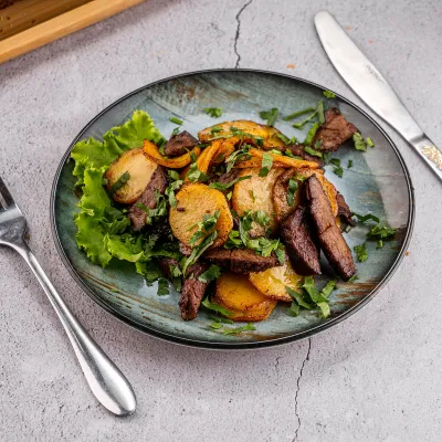 Картофель с мясом